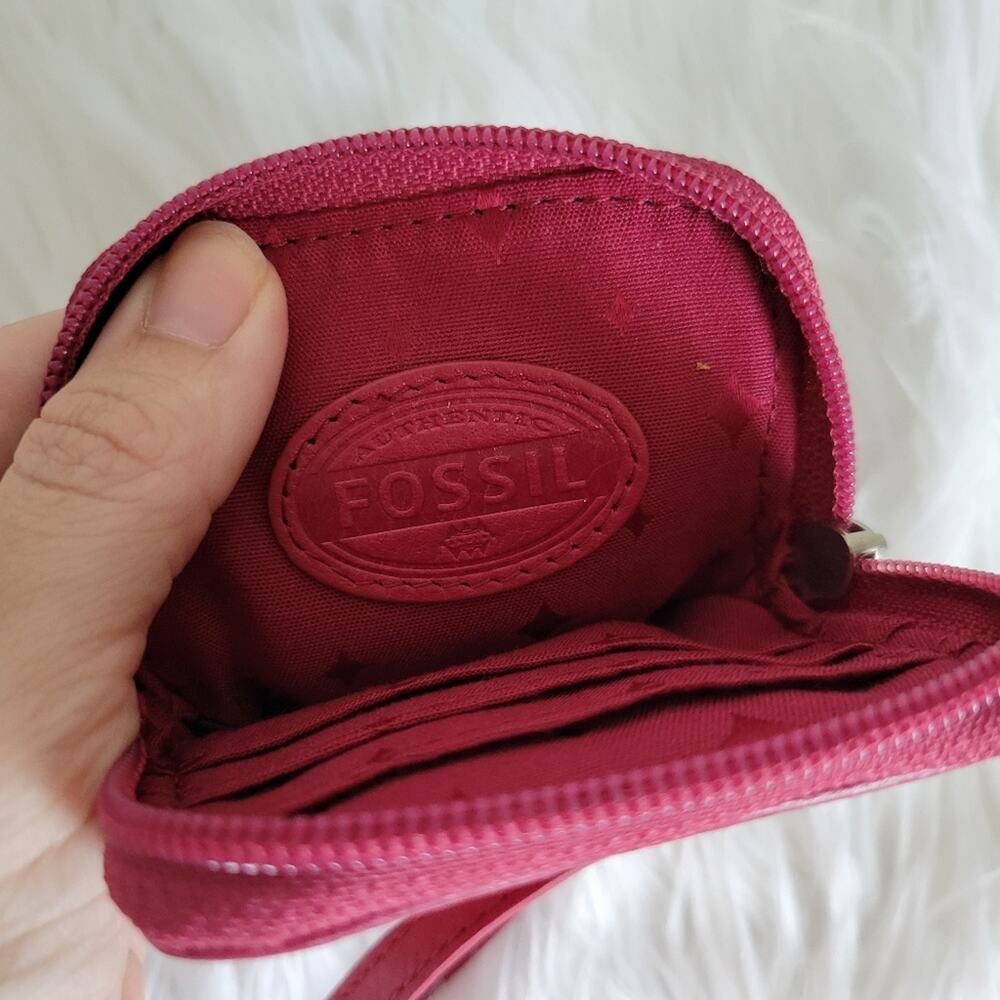 Fossil Fuchsia Wristlet Wallet - image 3